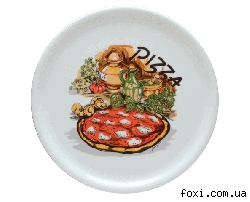Тарелка для пицы с декором 270 мм